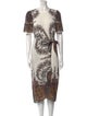 Kobi Halperin Printed Midi Length Dress