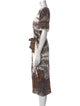 Kobi Halperin Printed Midi Length Dress