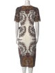 Kobi Halperin Printed Midi Length Dress