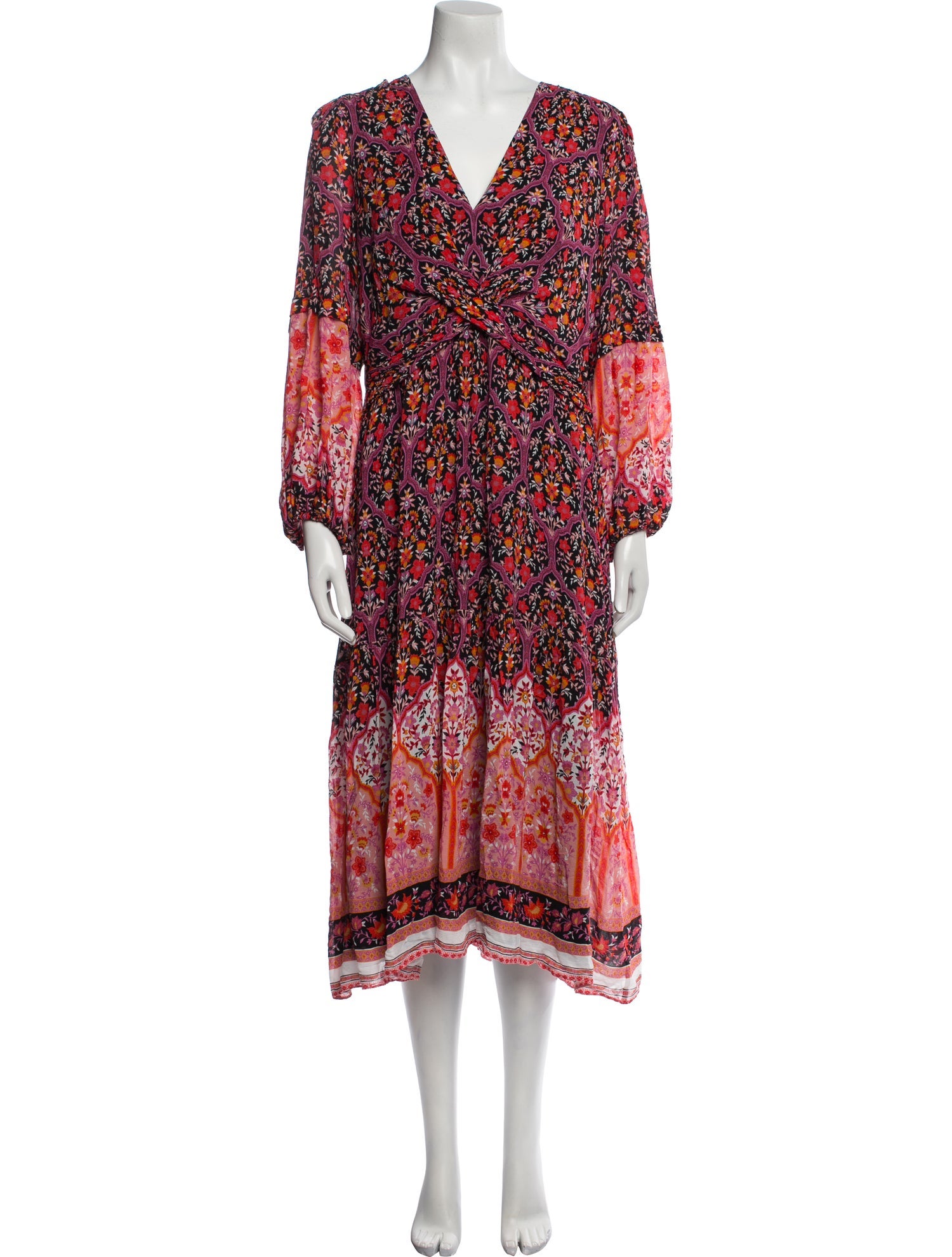 Kobi Halperin Printed Midi Length Dress