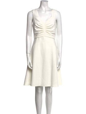 Kobi Halperin V-Neck Knee-Length Dress
