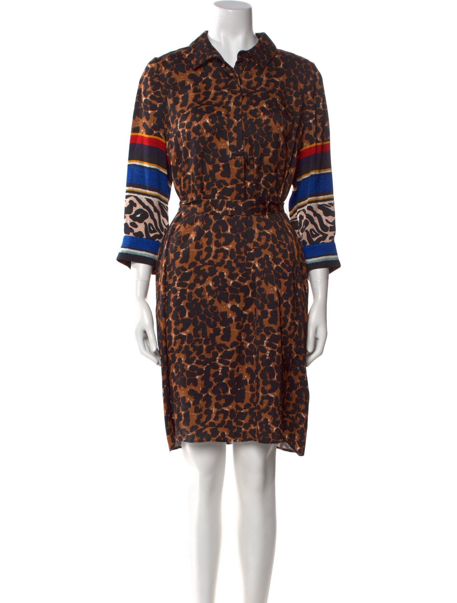 Kobi Halperin Animal Print Knee-Length Dress