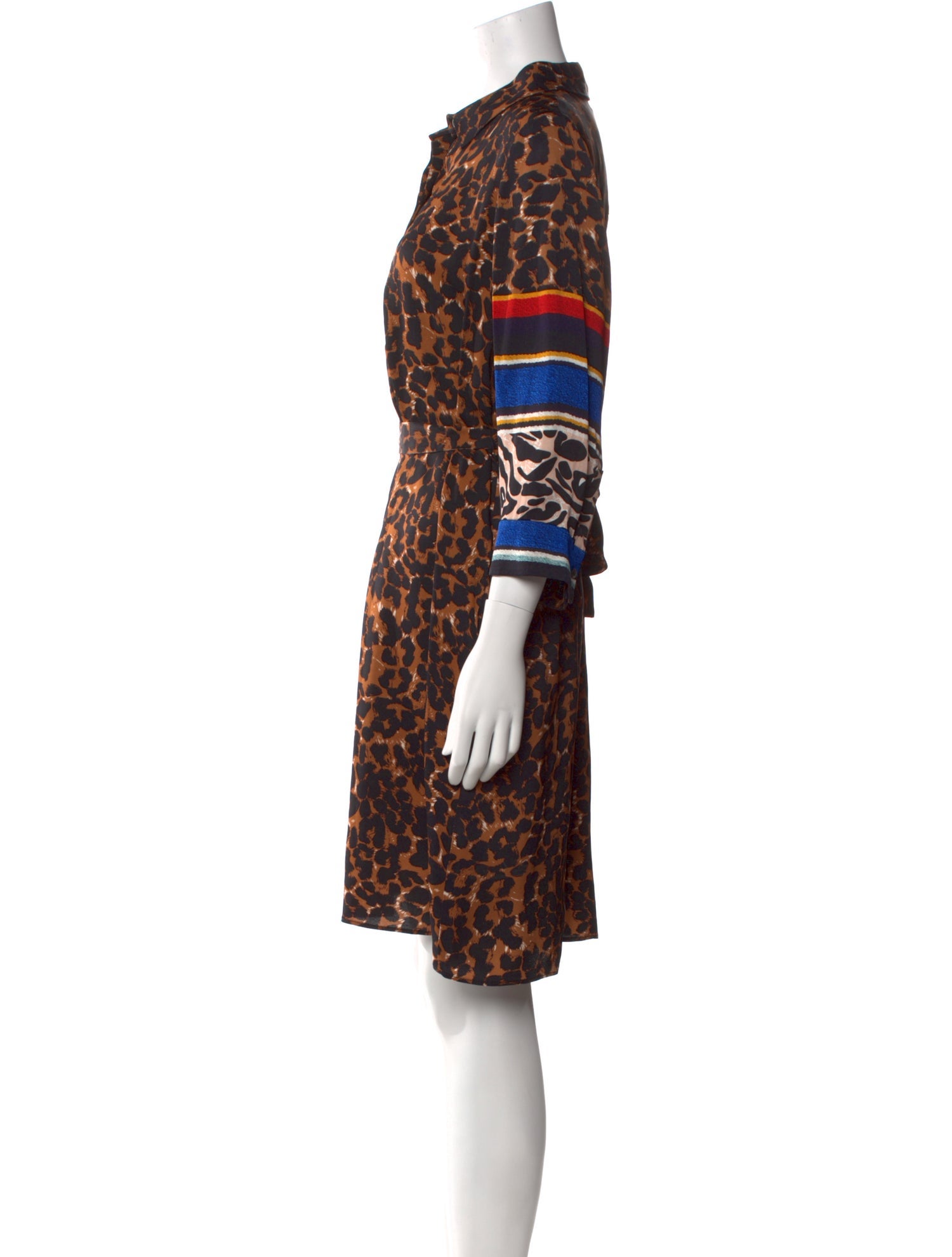 Kobi Halperin Animal Print Knee-Length Dress