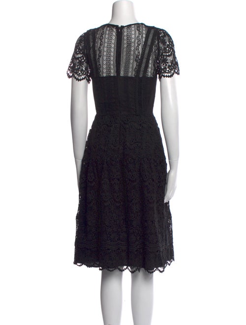 Kobi Halperin Lace Pattern Midi Length Dress