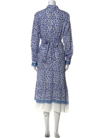 Kobi Halperin Floral Print Midi Length Dress