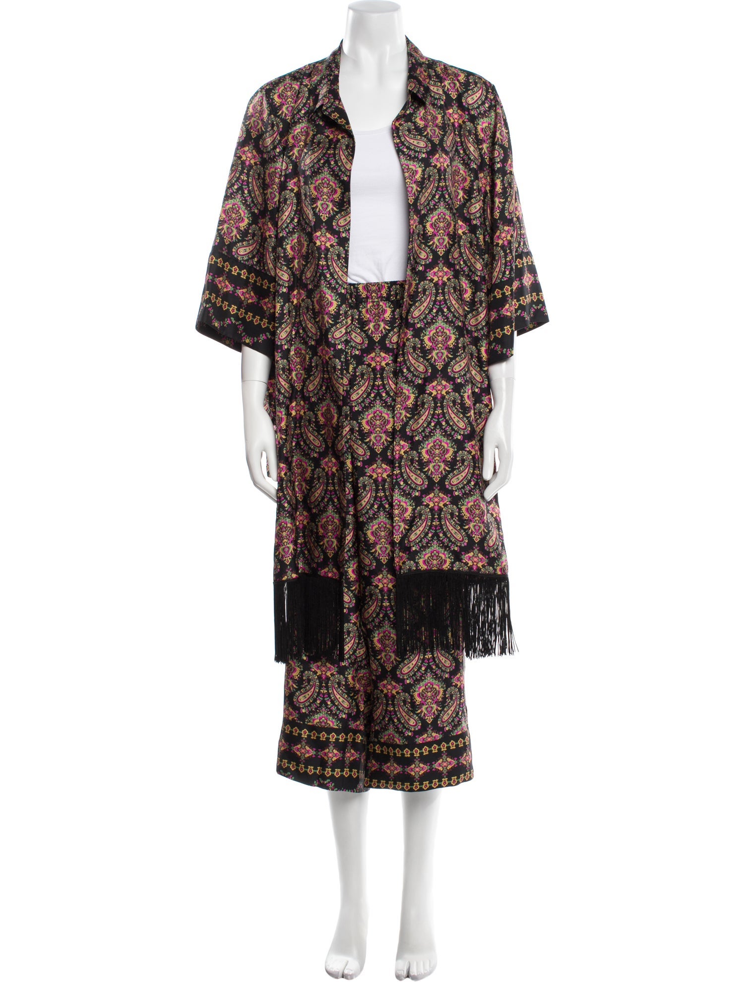 Kobi Halperin Silk Paisley Print Pant Set