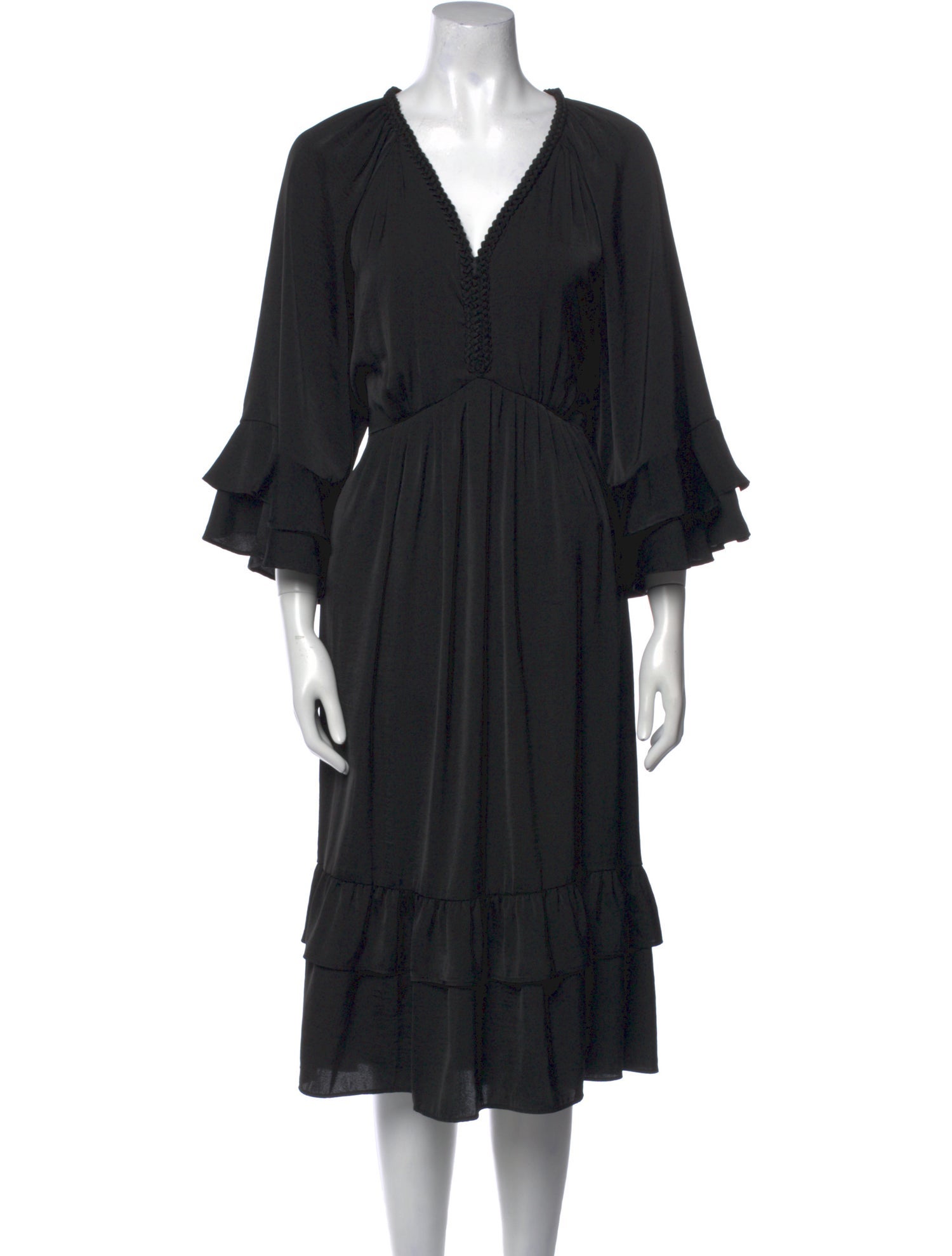 Kobi Halperin V-Neck Midi Length Dress