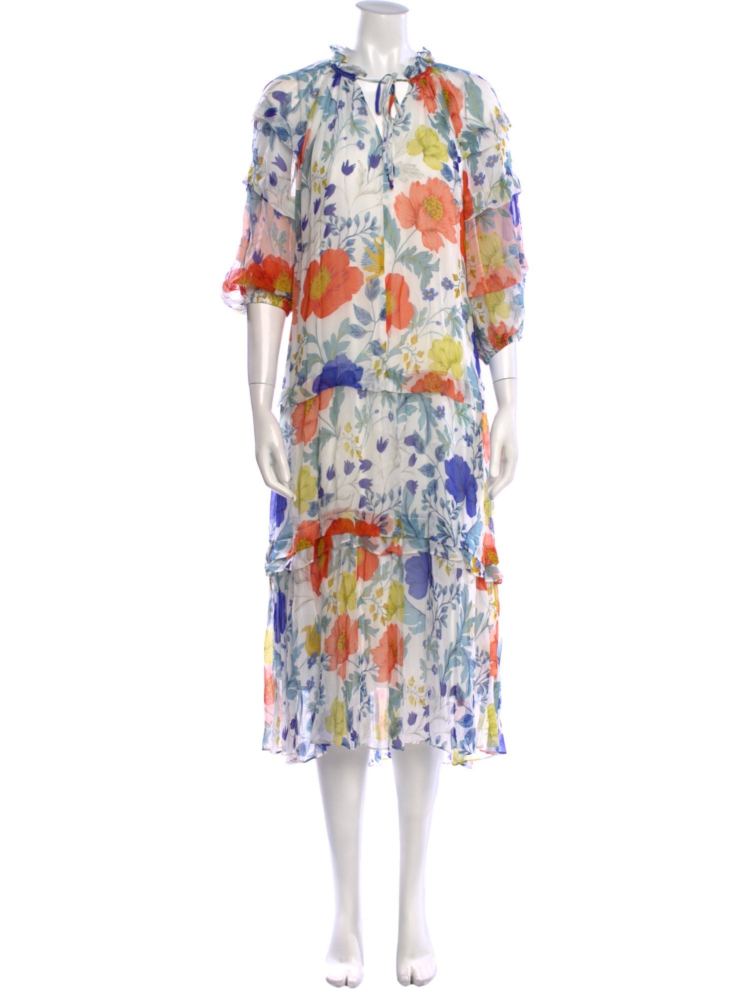 Kobi Halperin Floral Print Long Dress