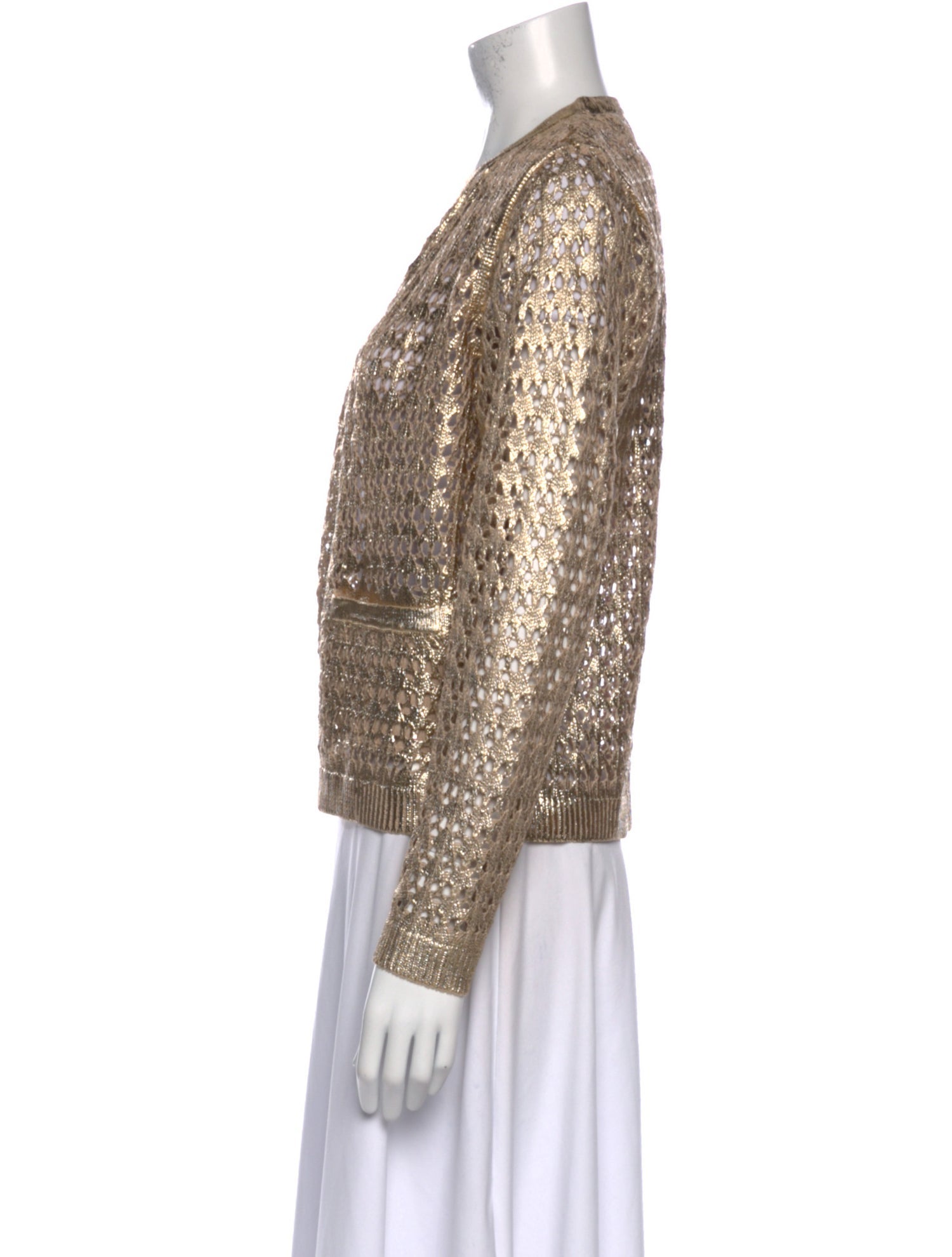 Kobi Halperin Crochet Open Front Sweater w/ Tags