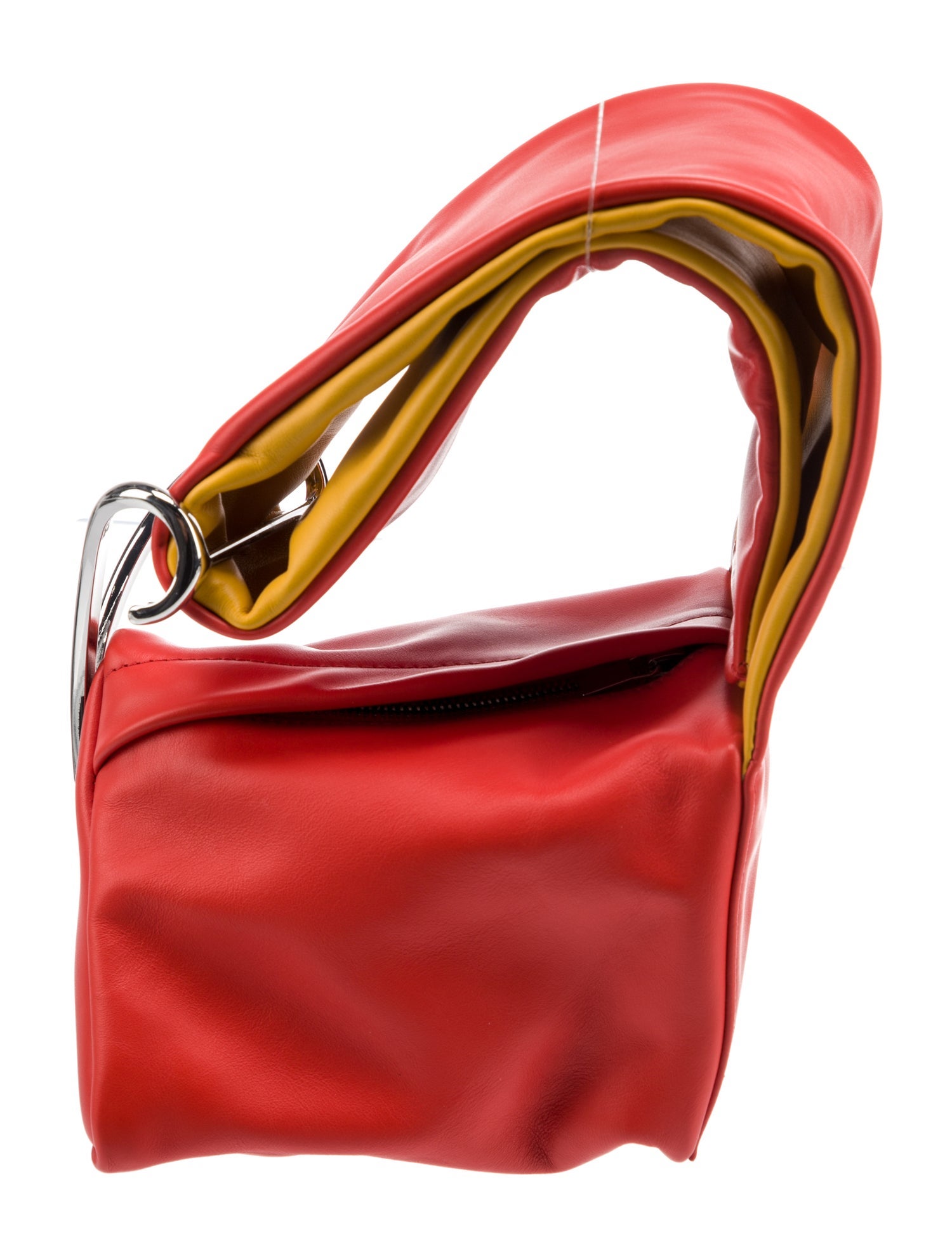 Kiko Kostadinov Triangle Wishbone Bag - Orange Handle Bags