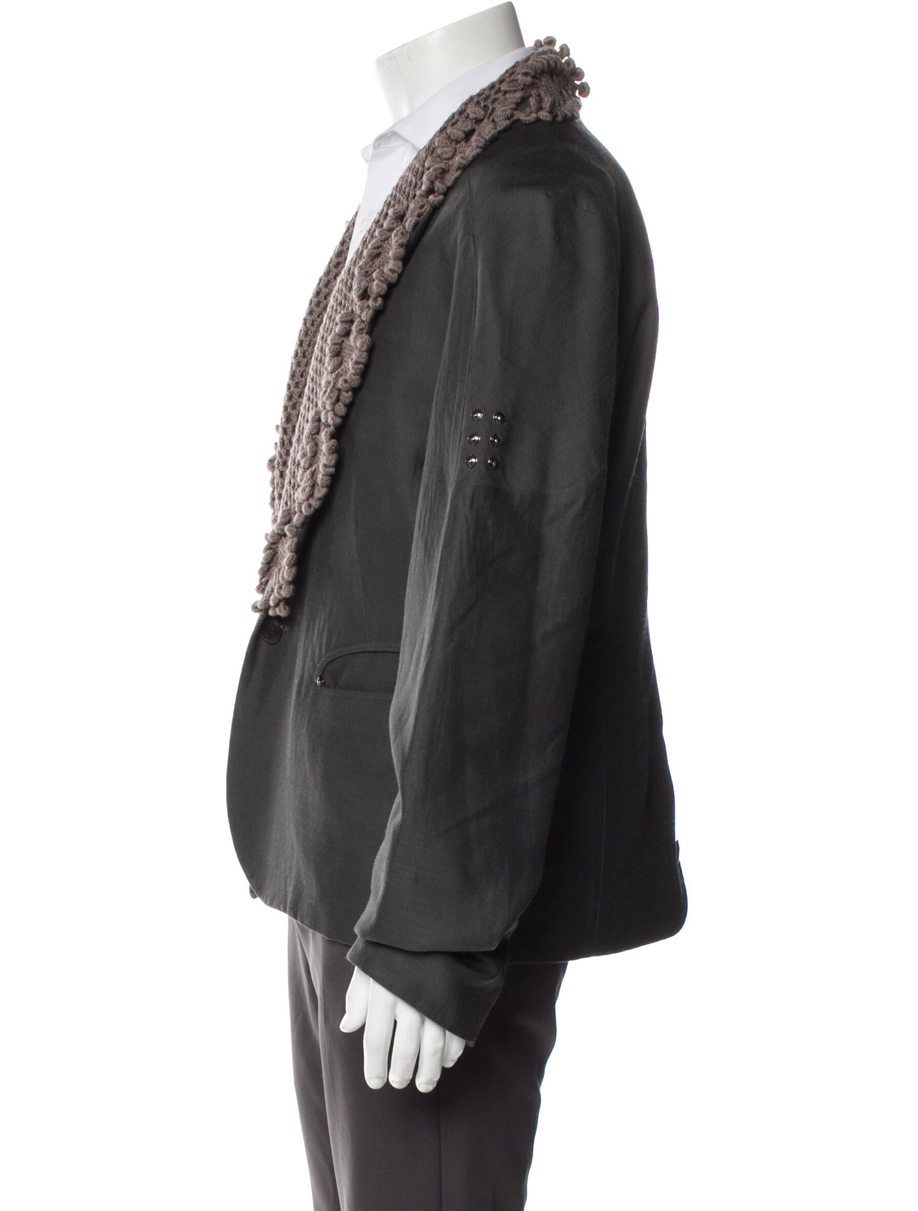 トップス KIKO KOSTADINOV CRUMA CROCHET BLAZER Kiko Kostadinov A/W 22 Xolo 'Cruma' Crochet Wool Blazer | Grailed