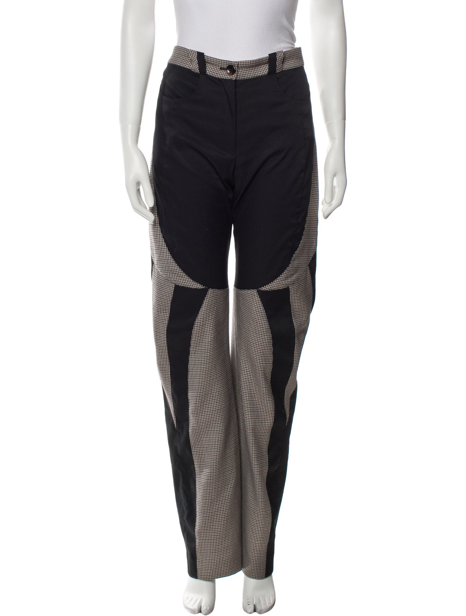 Kiko Kostadinov Colorblock Pattern Wide Leg Pants