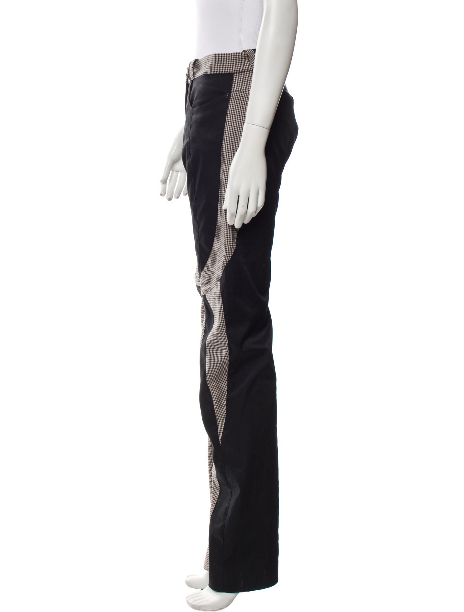 Kiko Kostadinov Colorblock Pattern Wide Leg Pants