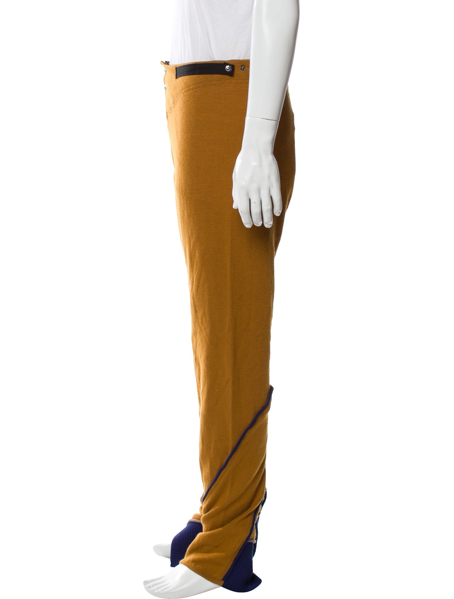 Kiko Kostadinov Virgin Wool Colorblock Pattern Lounge Bottoms w/ Tags