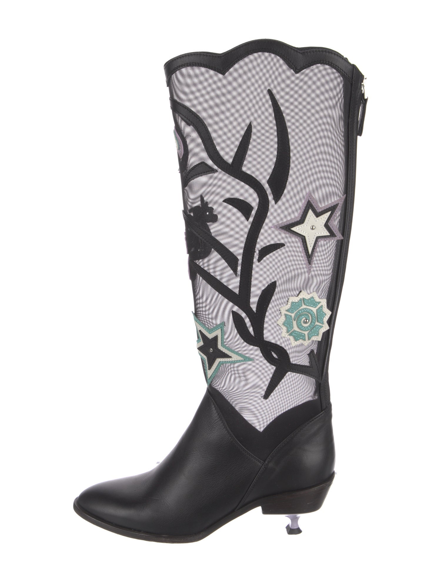 Kiko Kostadinov Mesh Printed Rain Boots