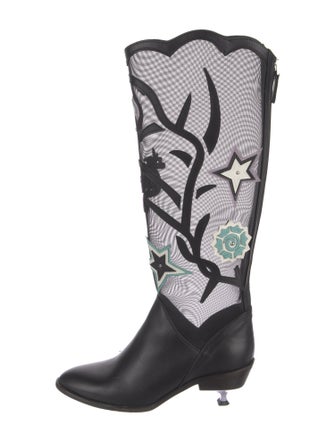 Kiko Kostadinov Mesh Printed Rain Boots