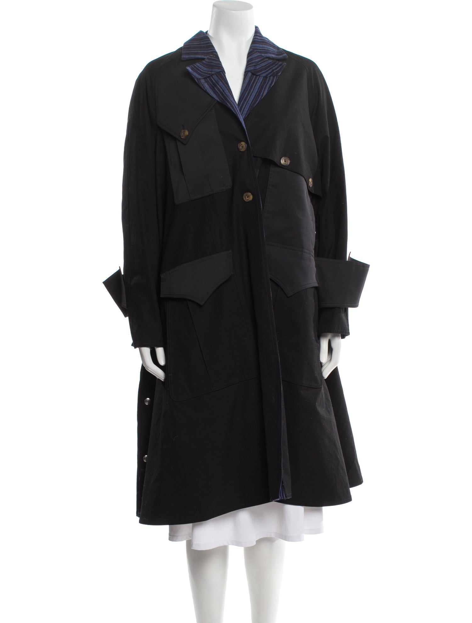 Kiko Kostadinov 2022 Reversible Striped Coat