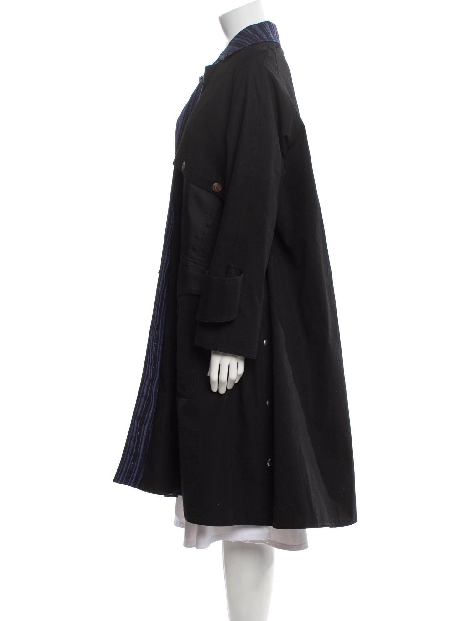 Kiko Kostadinov 2022 Reversible Striped Coat