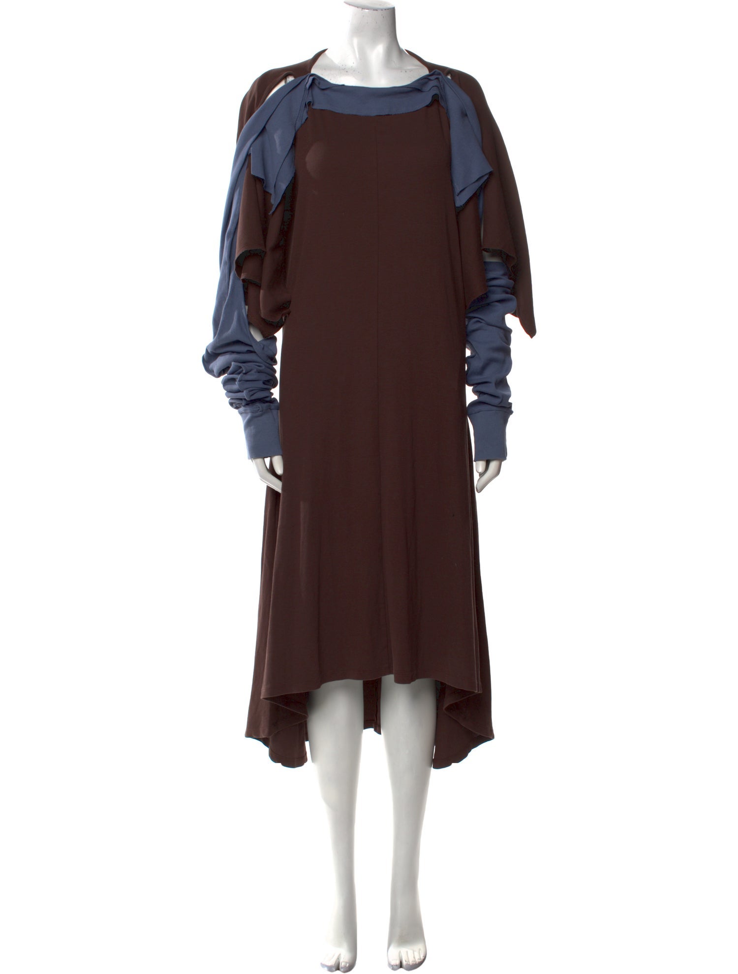 Kiko Kostadinov Bateau Neckline Midi Length Dress w/ Tags