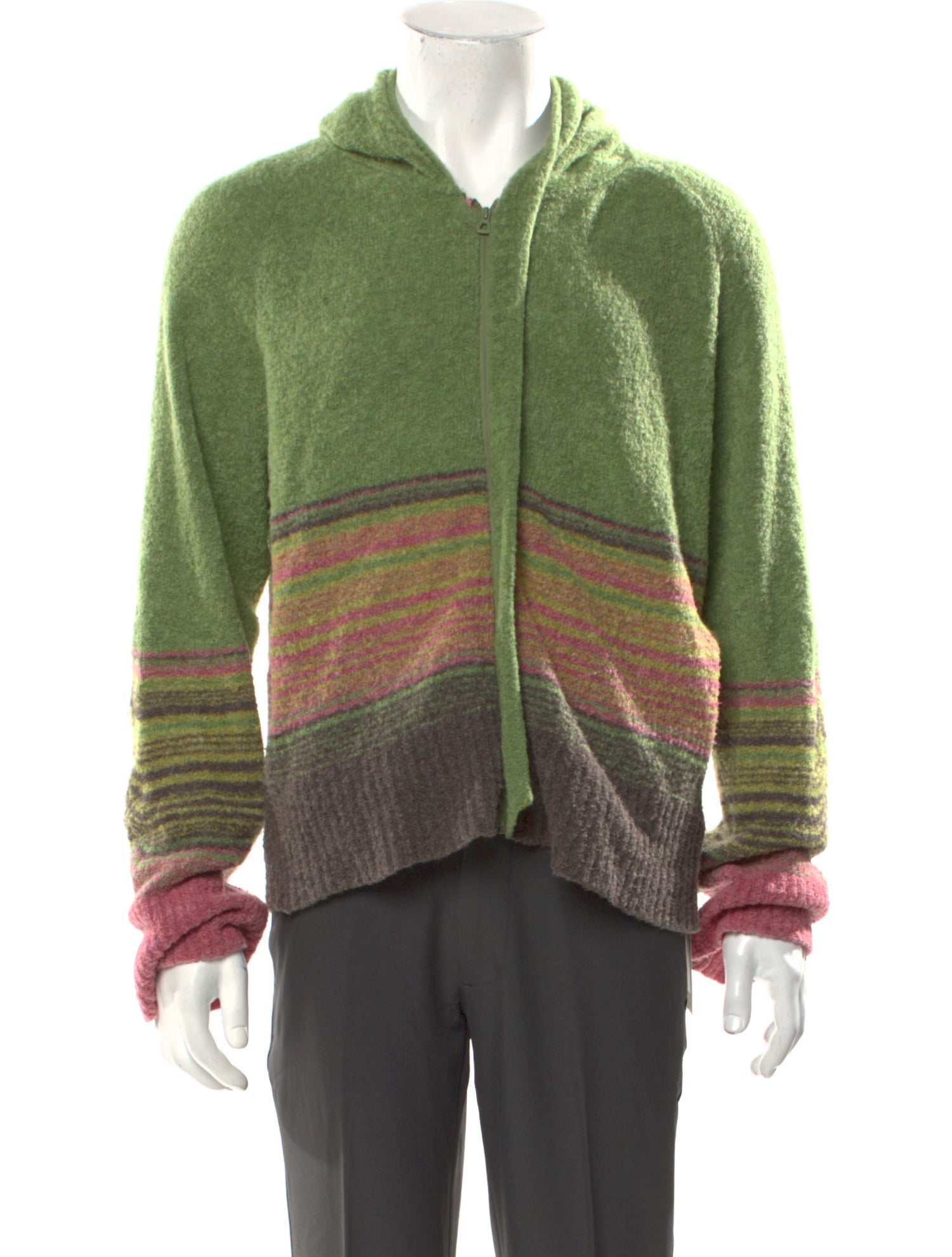 Kiko Kostadinov 2022 Ketra Hoodie 'Matcha Pink' Cardigan