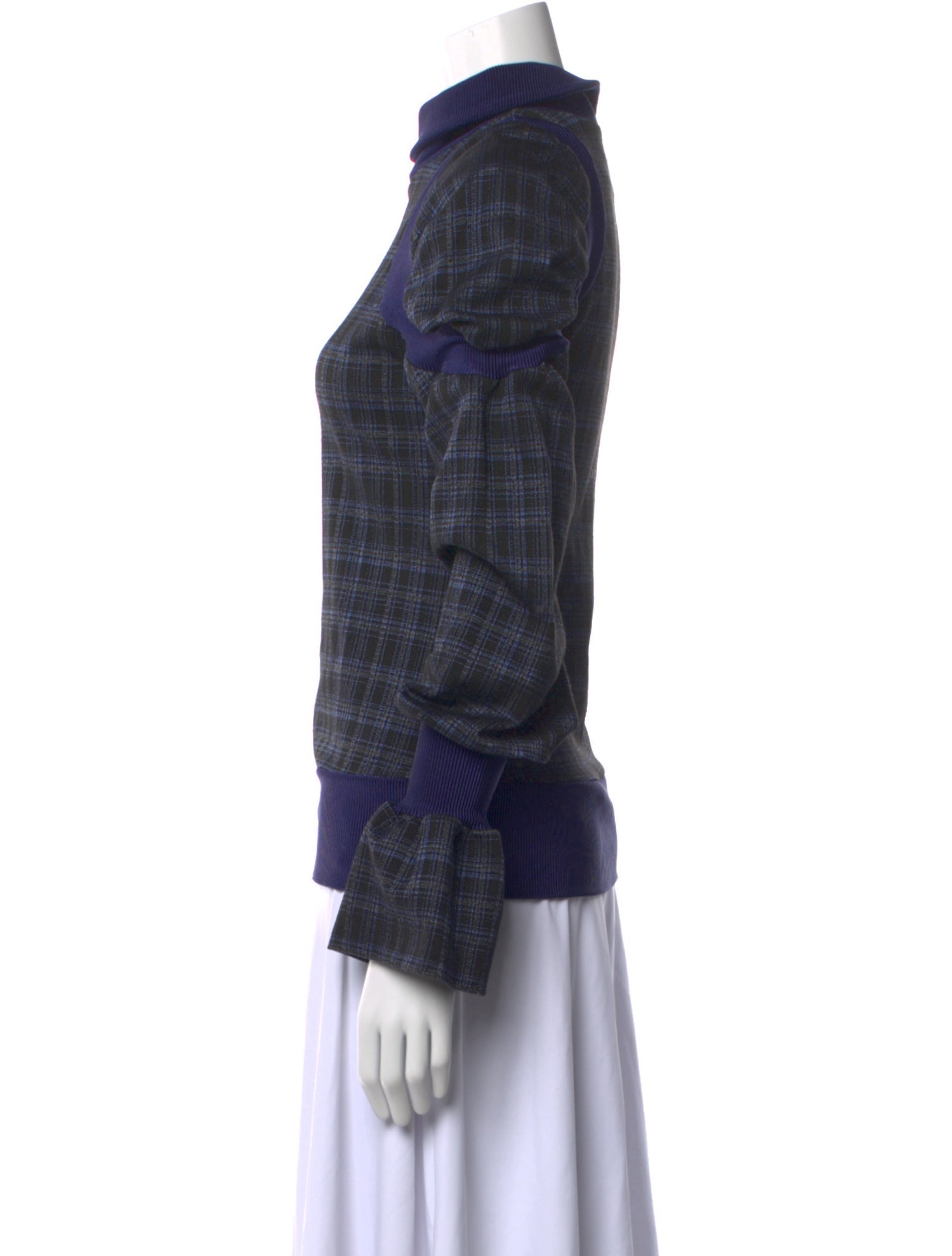 Kiko Kostadinov 2020 Plaid Print Sweatshirt