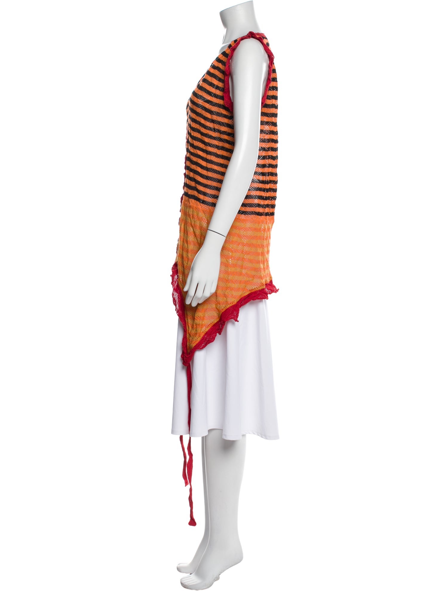 Kiko Kostadinov Striped V-Neck Tunic