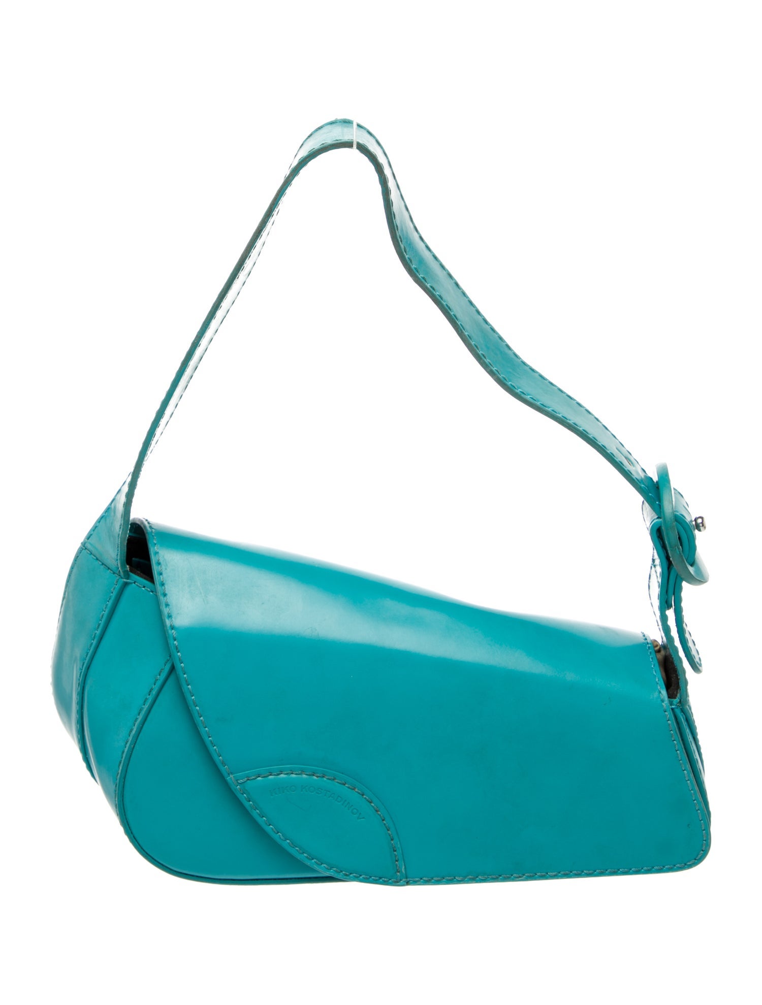 Kiko Kostadinov Patent Leather Shoulder Bag