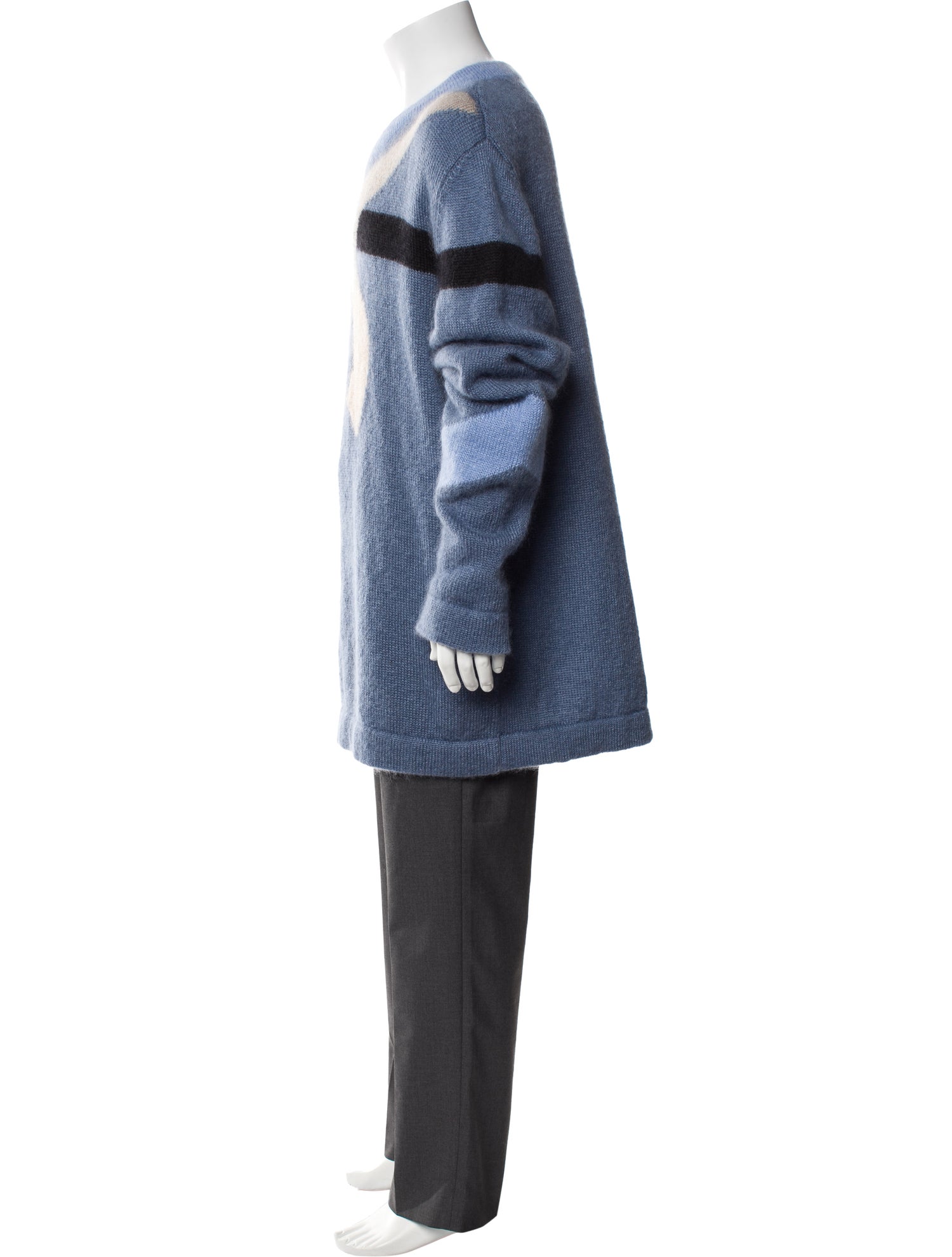 Kiko Kostadinov Mohair Graphic Print Pullover w/ Tags