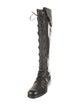 Kiko Kostadinov Animal Print Lace-Up Boots
