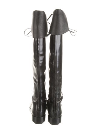 Kiko Kostadinov Animal Print Lace-Up Boots