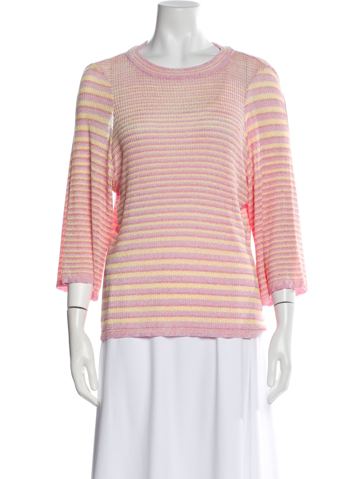Kiko Kostadinov Striped Crew Neck Top