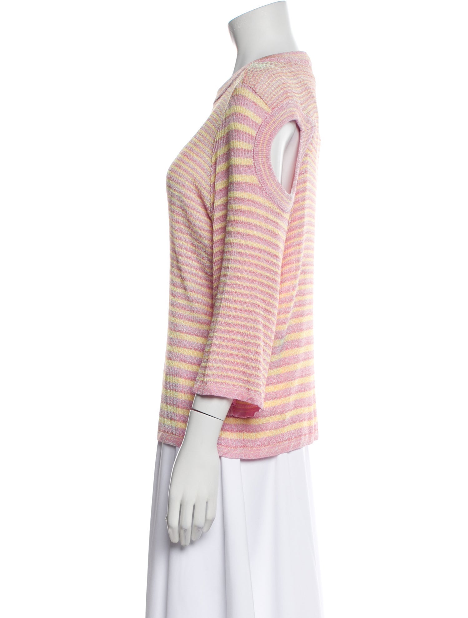 Kiko Kostadinov Striped Crew Neck Top