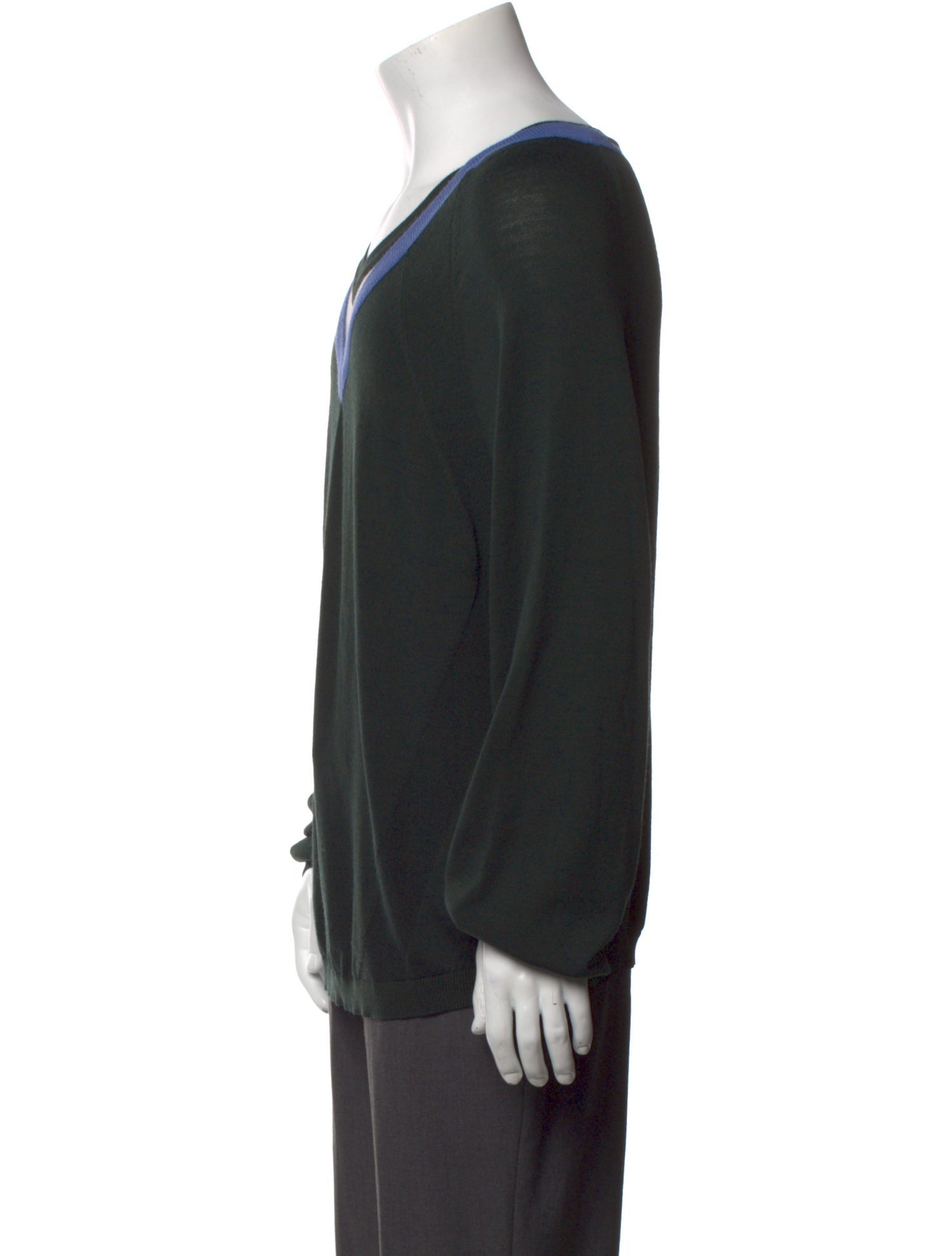 Kiko Kostadinov Colorblock Pattern V-Neck Pullover