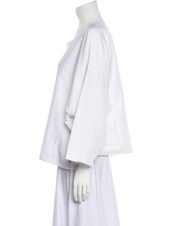 Suzie Kondi Bateau Neckline Three-Quarter Sleeve Top