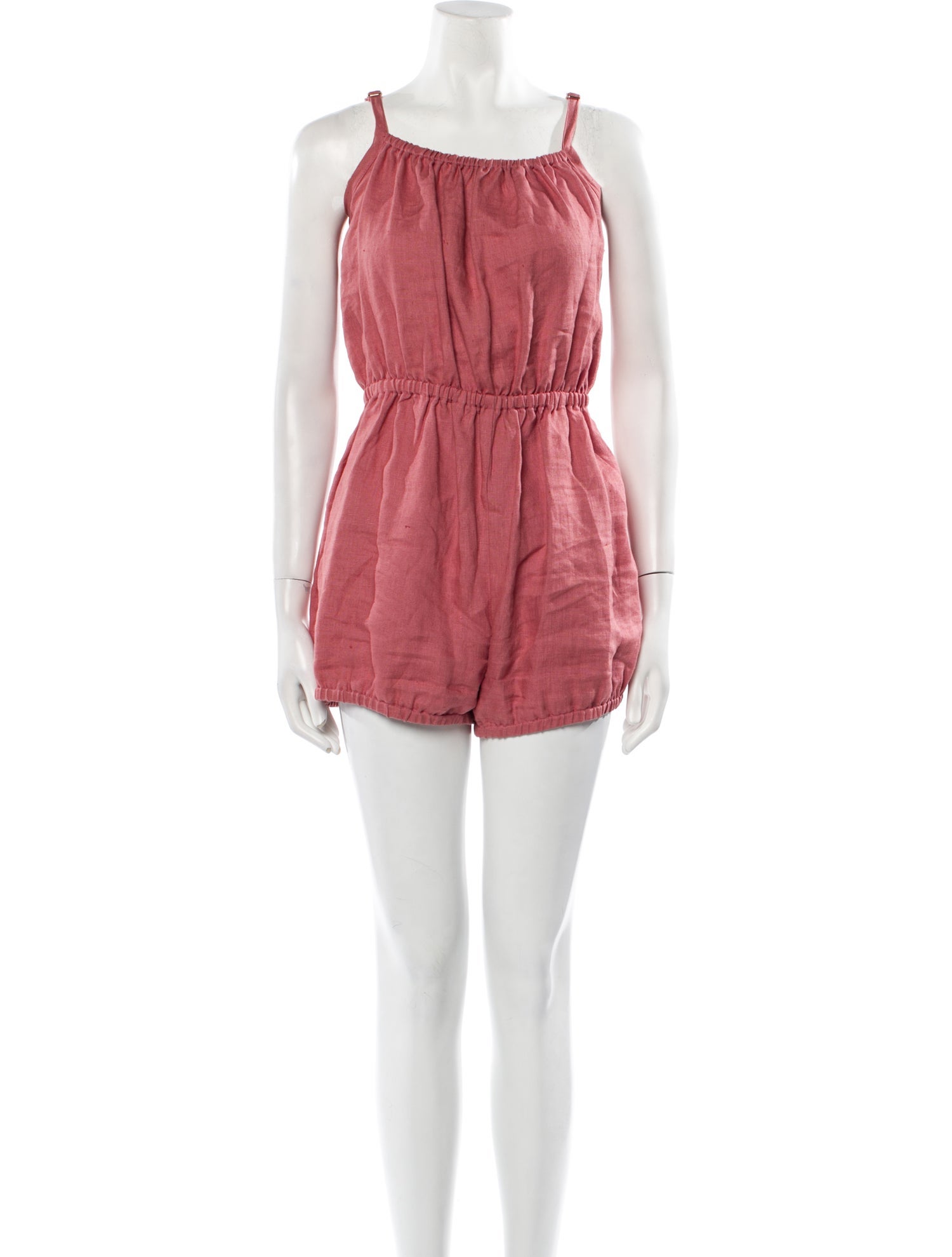 Suzie Kondi Linen Square Neckline Romper