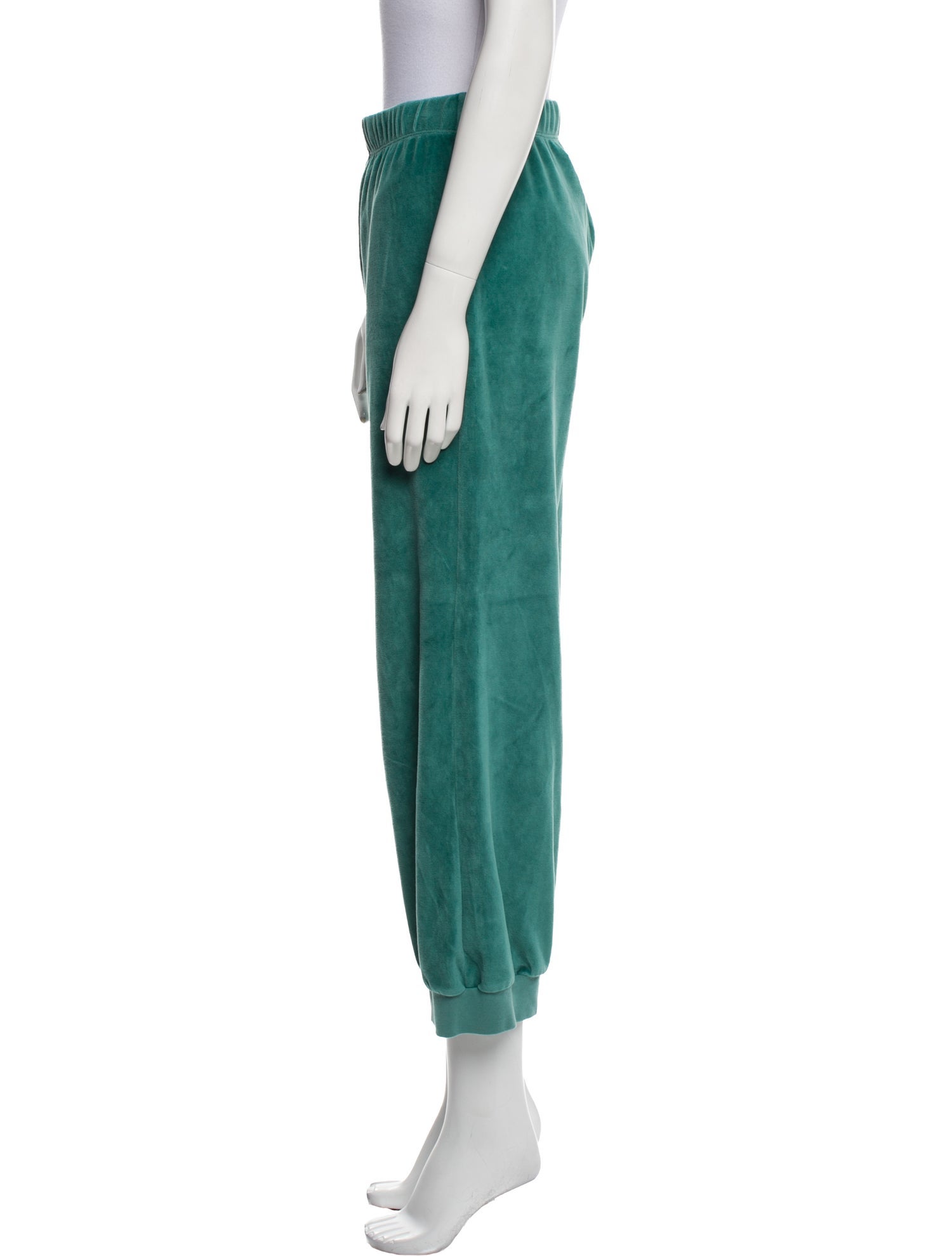 Suzie Kondi Velvet Pleated Accents Sweatpants