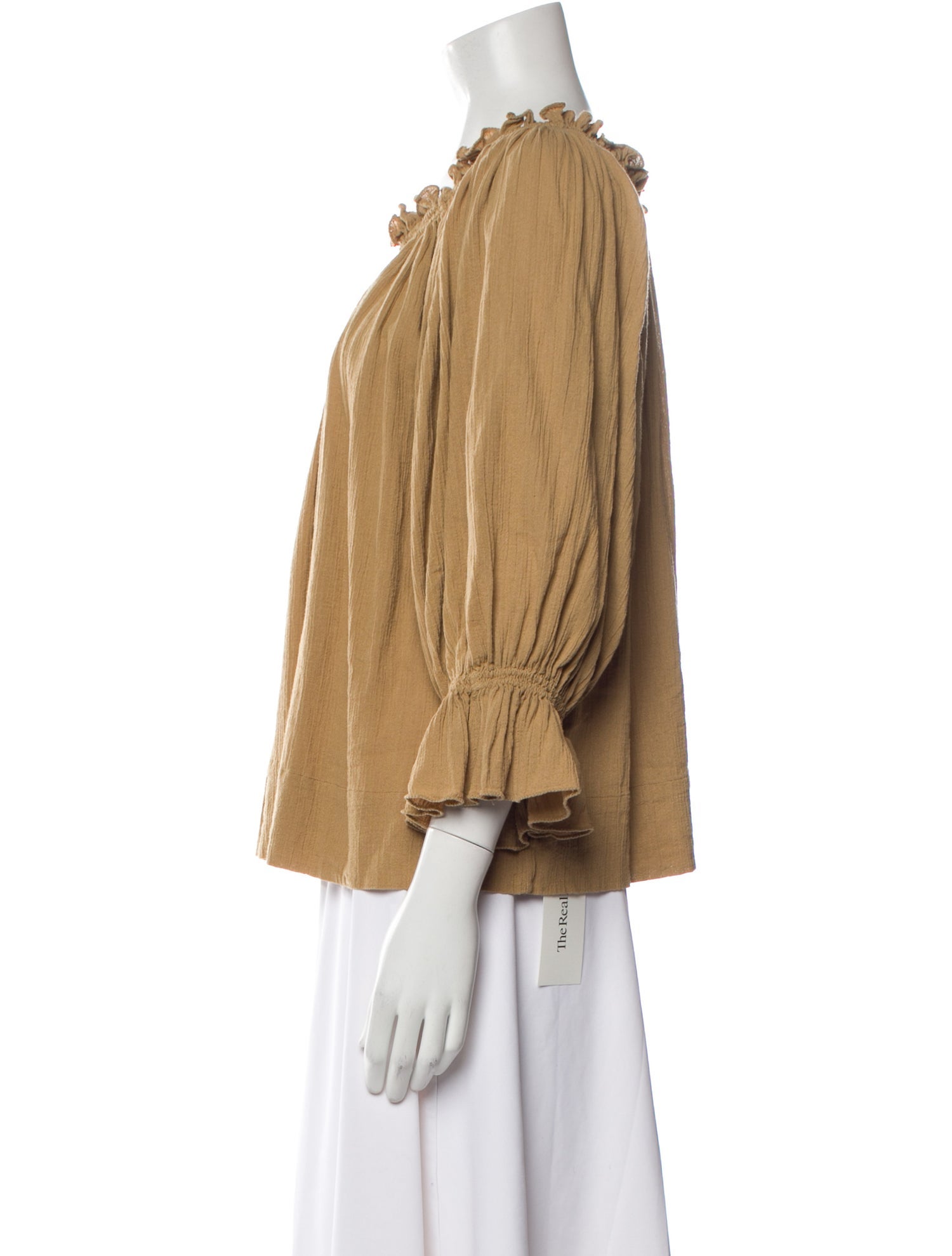 Suzie Kondi Scoop Neck Three-Quarter Sleeve Blouse