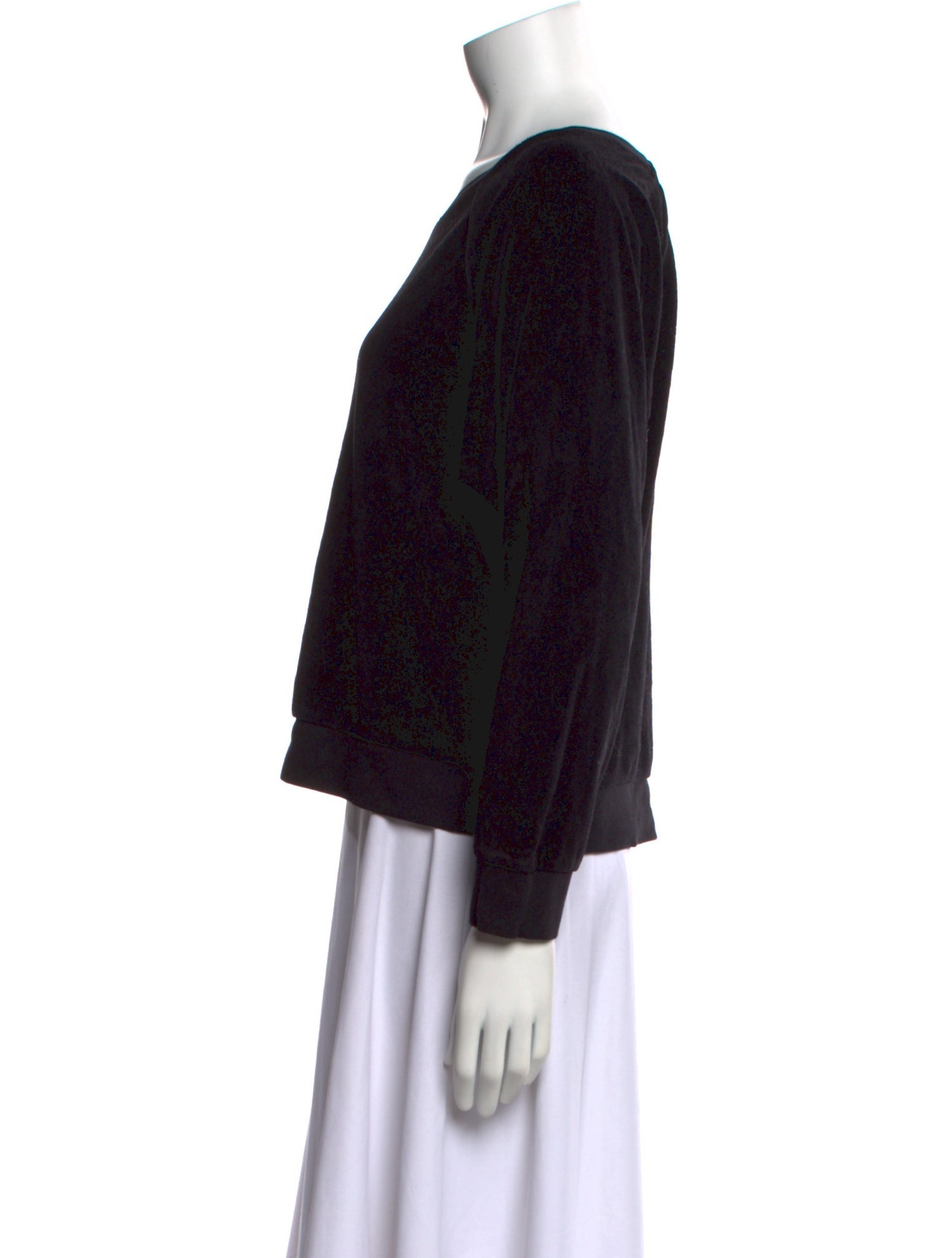 Suzie Kondi Printed Bateau Neckline Sweatshirt