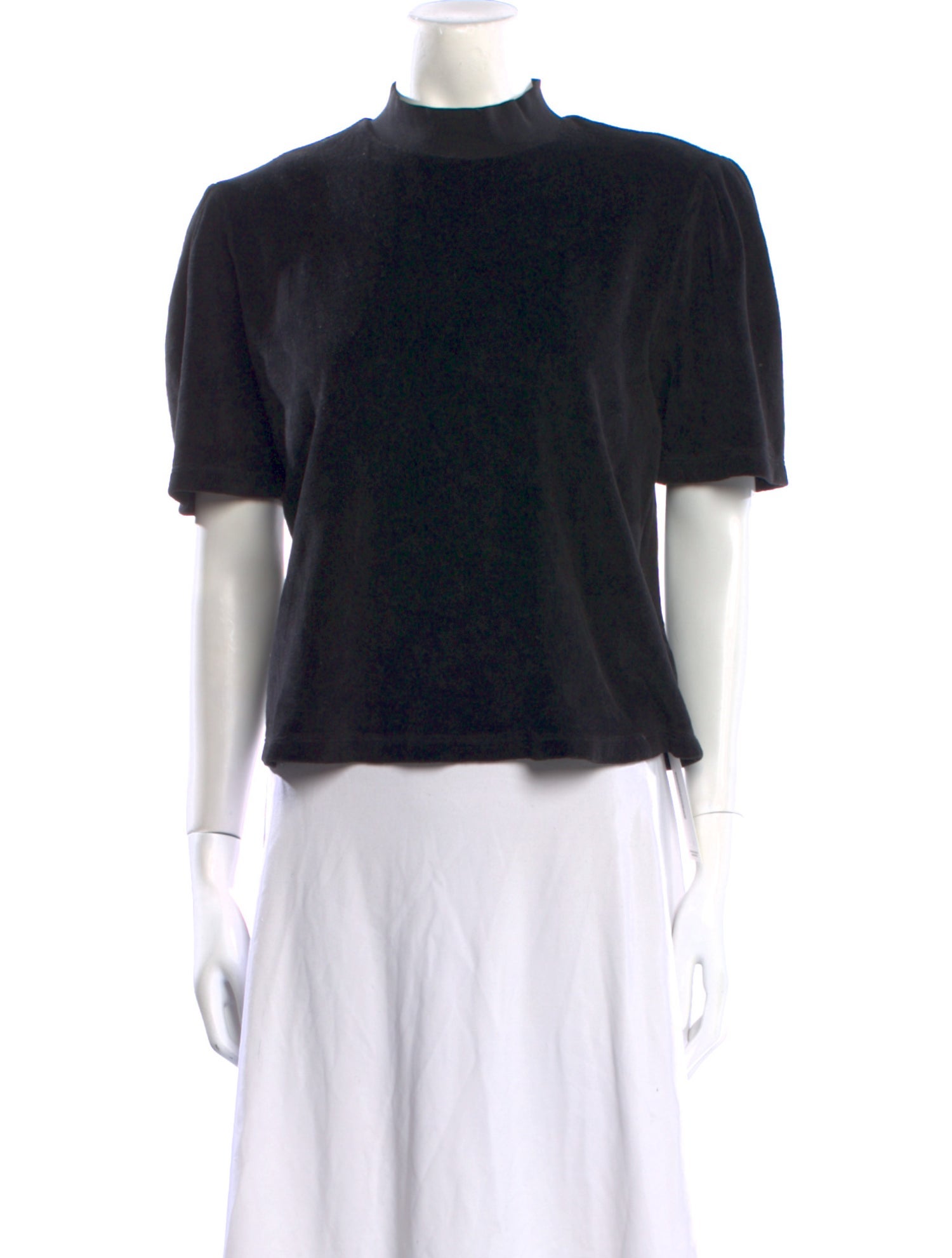 Suzie Kondi Mock Neck Short Sleeve Top
