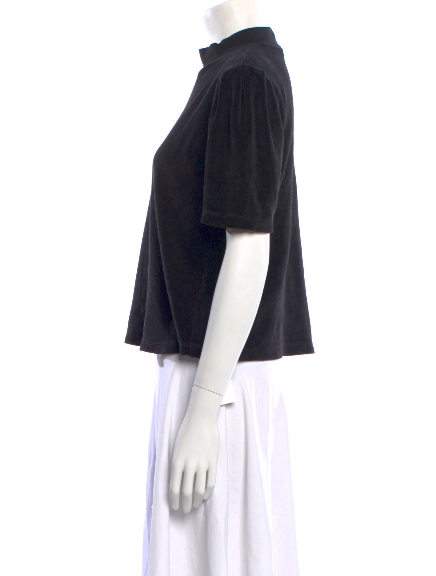 Suzie Kondi Mock Neck Short Sleeve Top