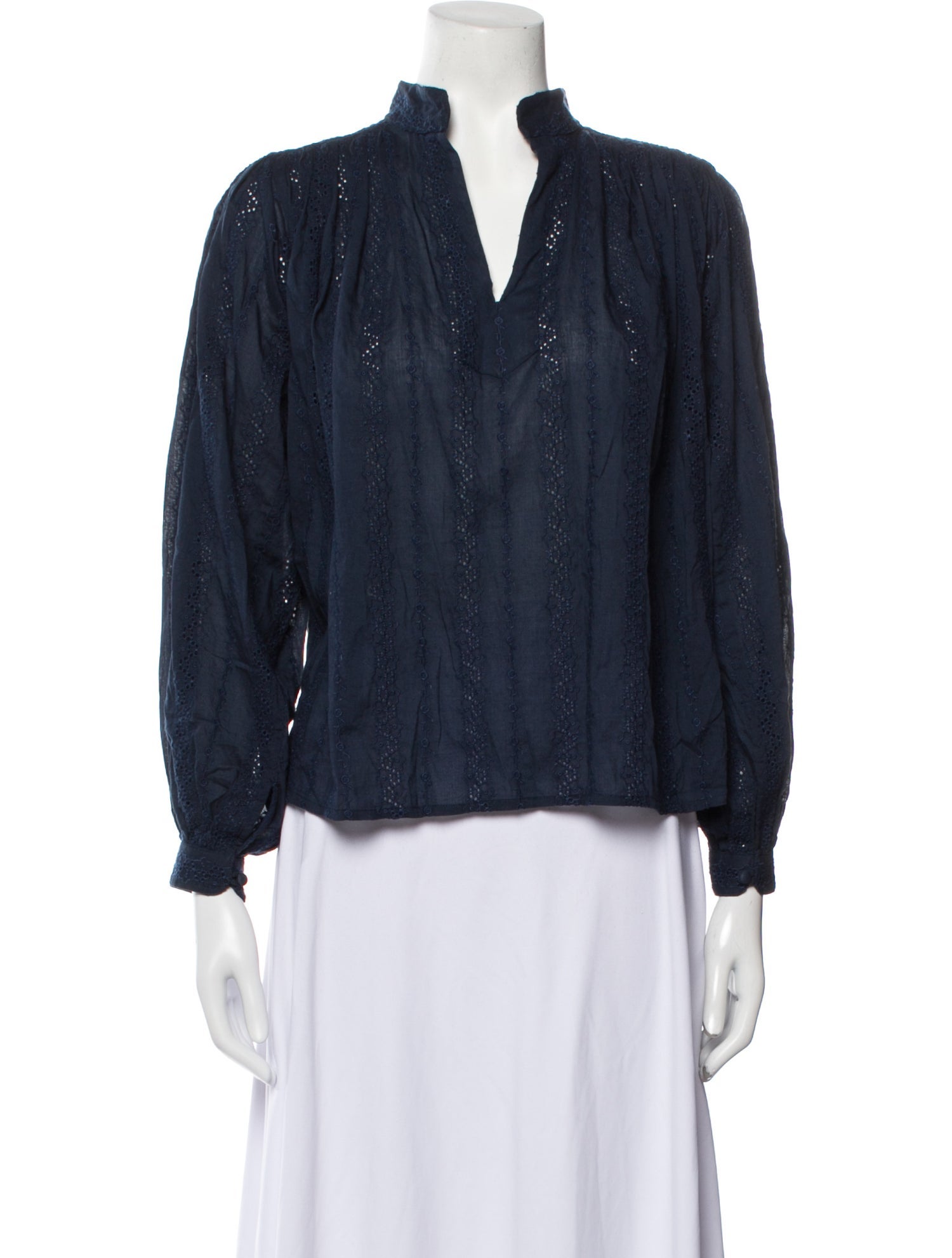 Suzie Kondi V-Neck Long Sleeve Blouse