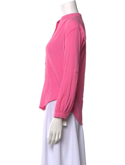 Suzie Kondi Three-Quarter Sleeve Button-Up Top