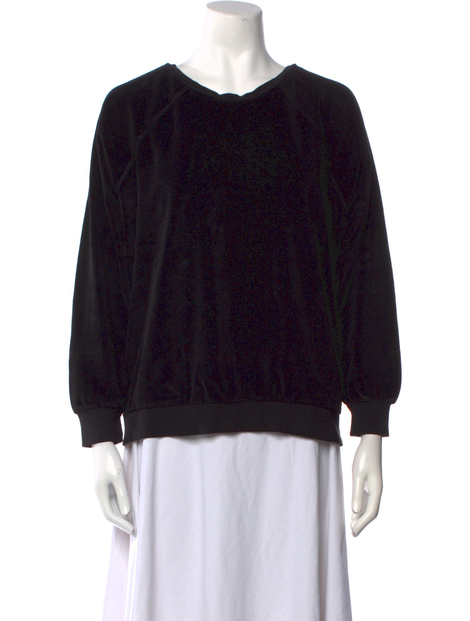 Suzie Kondi Scoop Neck Three-Quarter Sleeve Sweatshirt