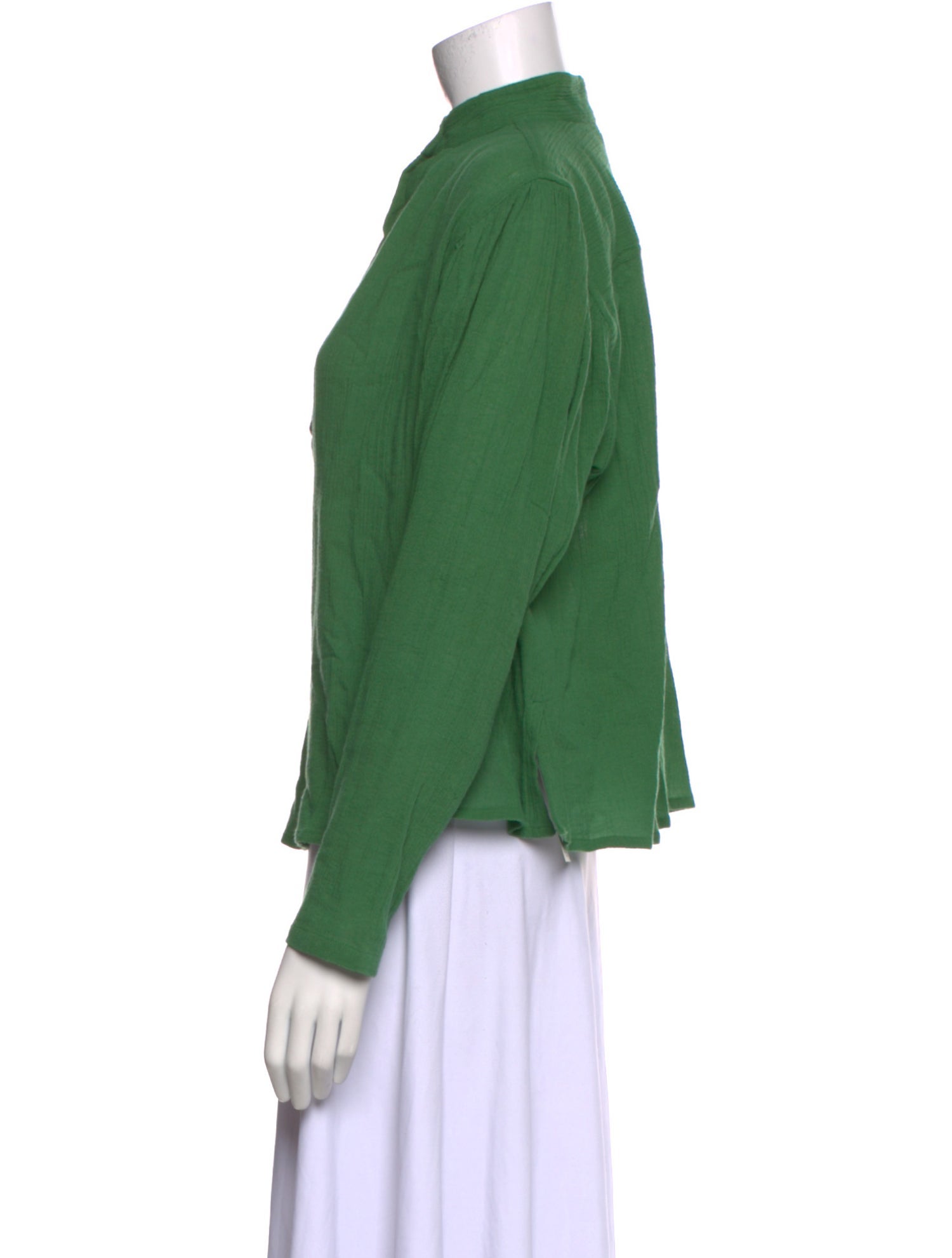 Suzie Kondi Mock Neck Long Sleeve Blouse