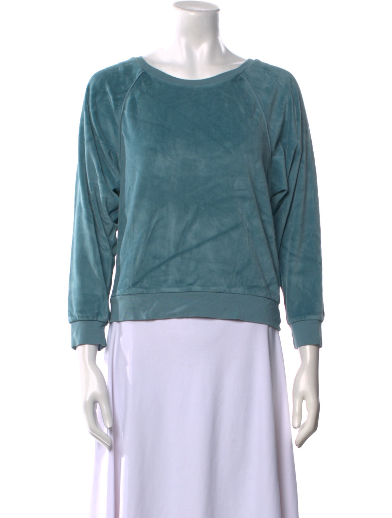 Suzie Kondi Bateau Neckline Three-Quarter Sleeve Sweatshirt