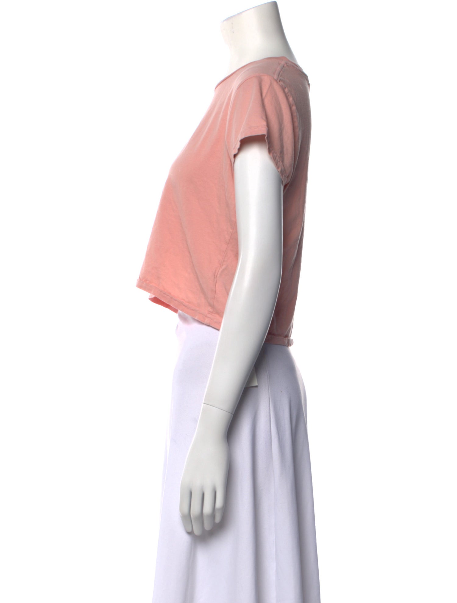 Suzie Kondi Crew Neck Short Sleeve Crop Top