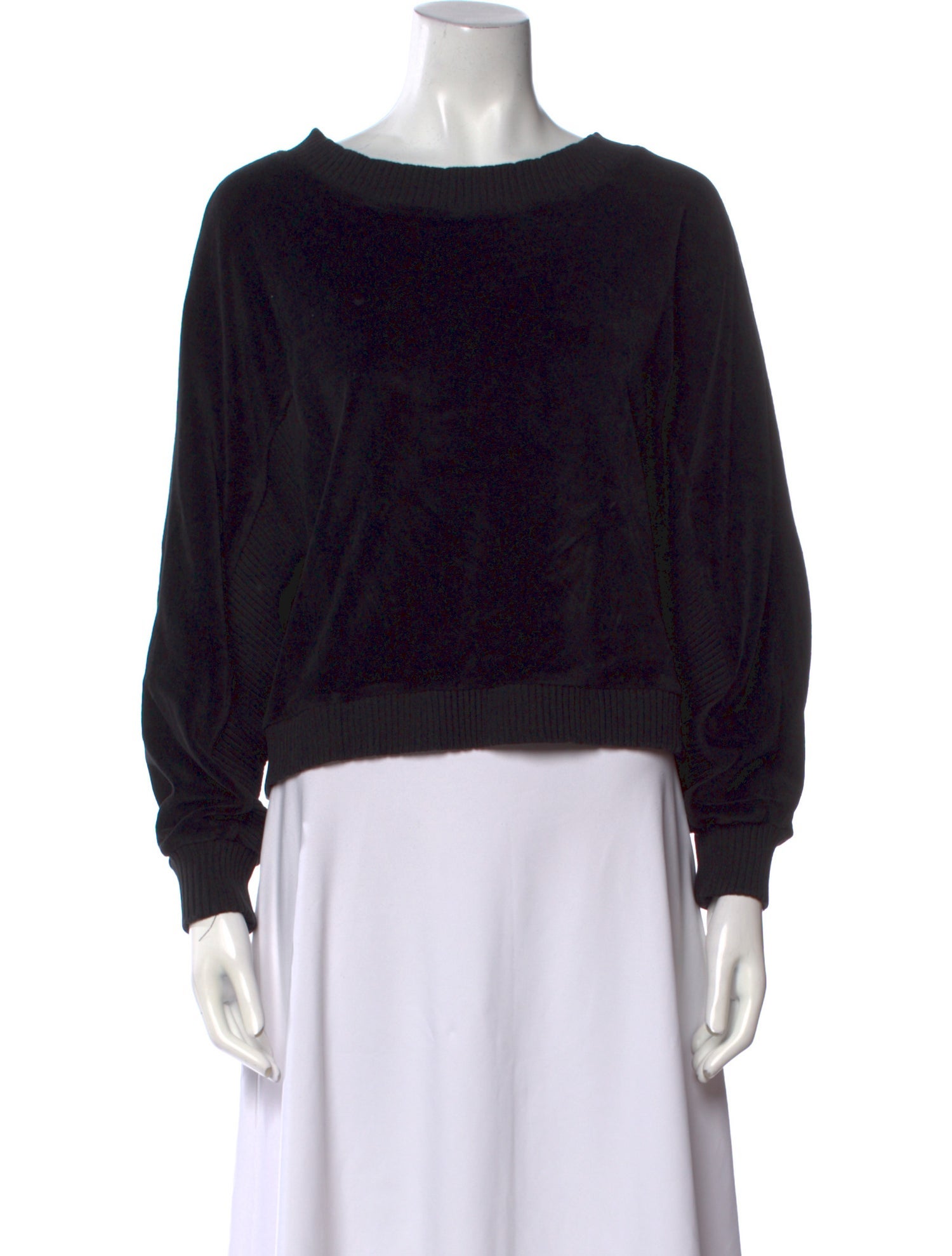 Suzie Kondi Bateau Neckline Long Sleeve Sweatshirt