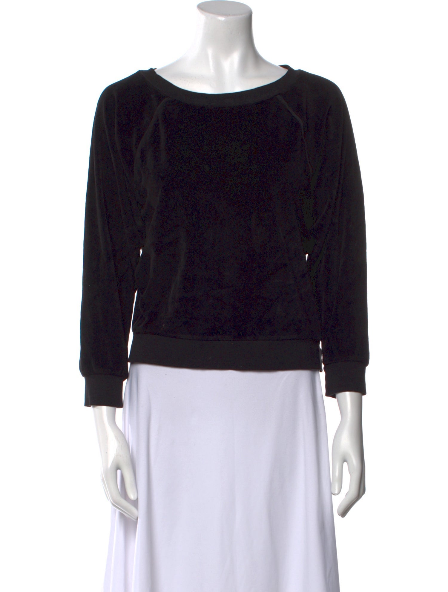 Suzie Kondi Scoop Neck Three-Quarter Sleeve Sweatshirt