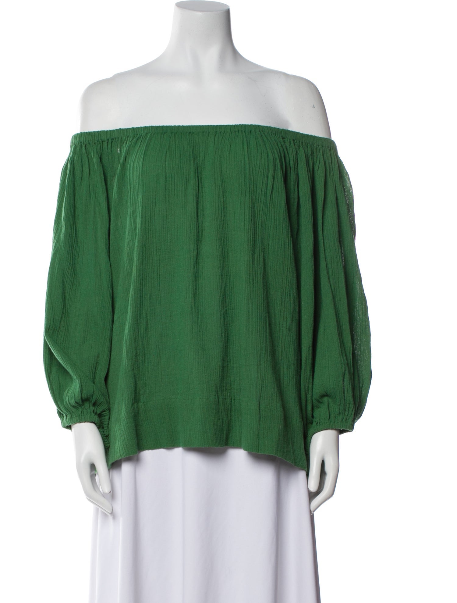 Suzie Kondi Off-The-Shoulder Three-Quarter Sleeve Blouse