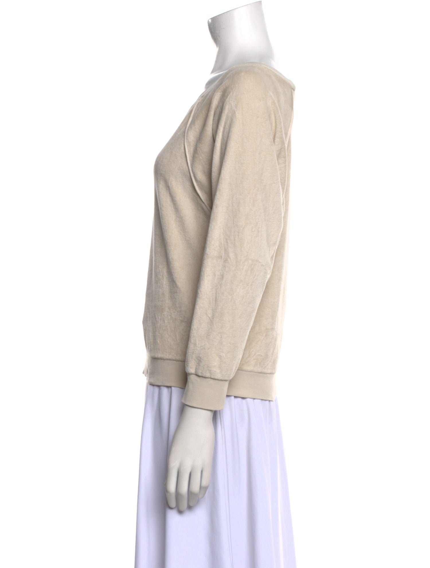 Suzie Kondi Scoop Neck Three-Quarter Sleeve Sweatshirt